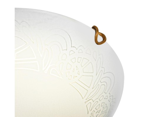 7602/DL SNOK SN Светильник стекло/белое/золото LED 48Вт 4000K D405 IP20 AMMONITE