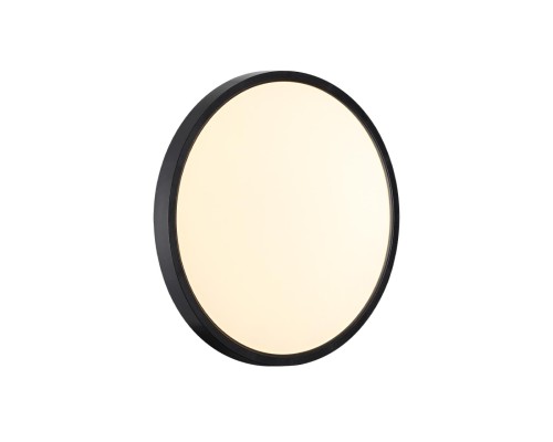 7660/24L MITRA LED SN 554 Светильник пластик/белый/черный LED 24Вт 3000/4000K D300 IP40 ALFA BLACK