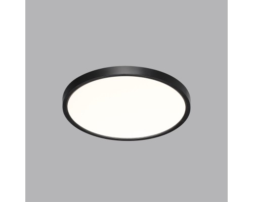 7660/24L MITRA LED SN 554 Светильник пластик/белый/черный LED 24Вт 3000/4000K D300 IP40 ALFA BLACK