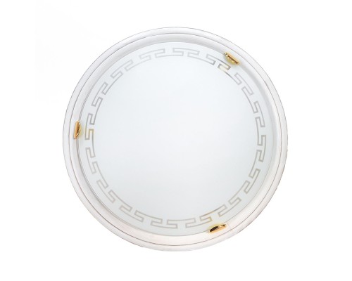 2617 GL-WOOD SN Светильник стекло/белое/кремовый E27 2*60Вт D460 GRECA WOOD