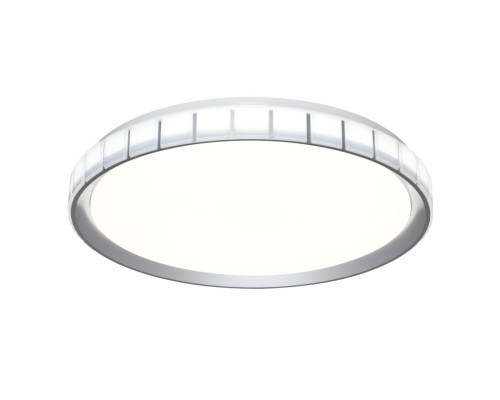 7696/ELN PALE SN 90 Светильник пластик/серебристый LED 76Вт 3000/4000/6000К D495 IP43 CCT KUPI SILVER