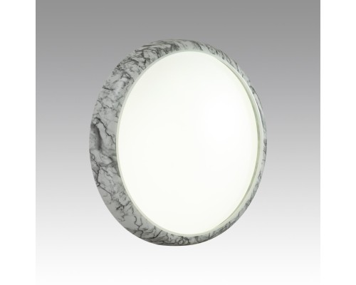 7638/DL COLOR SN 84 Светильник пластик/бел. мрамор LED 48Вт 4000K D410 IP43 MRAMO WHITE