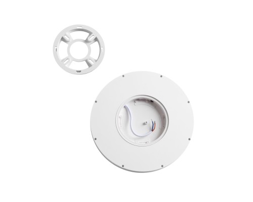 7661/18L MITRA LED SN 56 Светильник пластик/белый LED 18Вт 3000/4000K D230 IP40 OMEGA WHITE