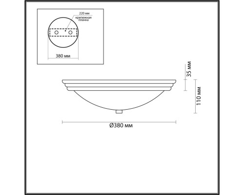 5262/3C VINTAGE LN23 античная латунь Настенно-потолочный светильник E27 3*60W 220V KAYLA