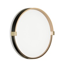 7647/CL PALE SN 138 Светильник пластик/белый/черный/золотой LED 30Вт 4000К D340 IP43 OLIDI BLACK