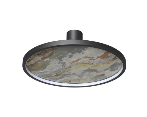 5078/45L L-VISION ODL24 черн./серо-беж./металл/натур.камень/акрил Настен.-потолочн.cветильн. LED 45W 3000K STOFLAKE