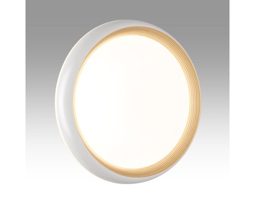 7650/DL PALE SN 86 Светильник пластик/белый/золотой LED 48Вт 4000К D380 IP43 TOFIQ WHITE