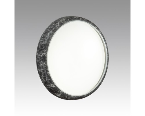 7639/DL COLOR SN 84 Светильник пластик/черн. мрамор LED 48Вт 4000K D410 IP43 MRAMO BLACK