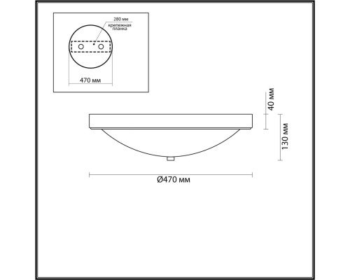 5259/4C VINTAGE LN23 латунь Настенно-потолочный светильник E27 4*60W 220V NINA