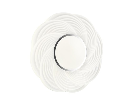 7687/DL PALE SN Светильник пластик/белый/серебристый LED 48Вт 4000К D390 IP43 BIGO