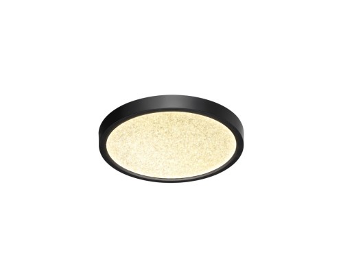 7662/18L MITRA LED SN 56 Светильник пластик/белый/черный LED 18Вт 3000/4000K D230 IP40 OMEGA BLACK