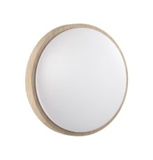 7607/AL PALE SN 026 Светильник пластик/белый/бежевый под дерево LED 18Вт без ДУ 4000К D280 IP43 LOSTA