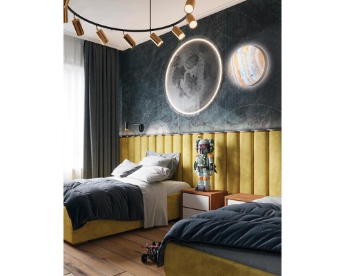 7724/AL PALE SN 76 Светильник пластик/мульти LED 18Вт 4000К D255 IP43 JUPITER