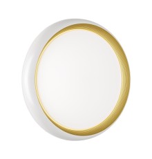 7650/DL PALE SN 86 Светильник пластик/белый/золотой LED 48Вт 4000К D380 IP43 TOFIQ WHITE