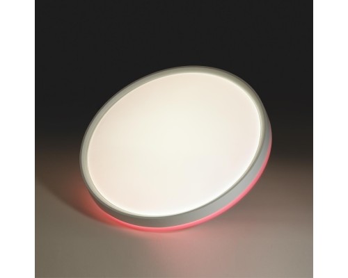 7708/DL COLOR SN 100 Светильник пластик/белый/розовый LED 48Вт 4000К D420 IP43 KEZO PINK