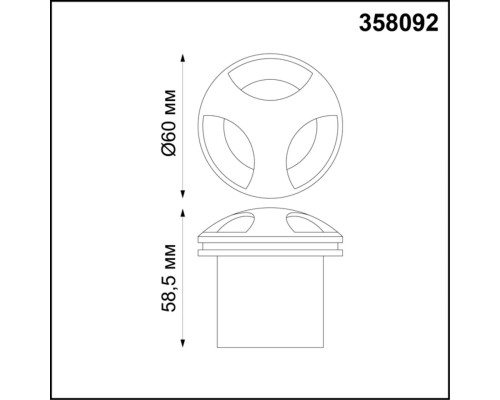 358092 STREET NT19 770 черный Подсветка лестницы IP65 LED 4000K 3W 220V SCALA