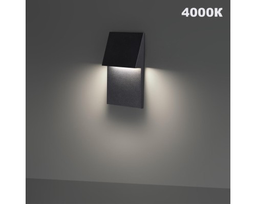 359724 STREET NT25 766 черный Подсветка для лестниц с переключателем цв. температуры IP65 LED 3W 100-240V 2700К\3200К\4000К SCALA