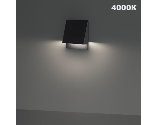 359723 STREET NT25 766 черный Подсветка для лестниц с переключателем цв. температуры IP65 LED 3W 100-240V 2700К\3200К\4000К SCALA