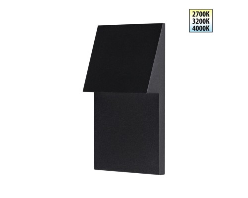 359724 STREET NT25 766 черный Подсветка для лестниц с переключателем цв. температуры IP65 LED 3W 100-240V 2700К\3200К\4000К SCALA