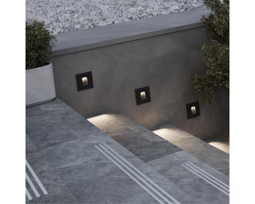 6650/1WL NATURE ODL24 619 черный/металл Подсветка для лестниц IP65 LED 1W 4000K AC85-265V VITTY