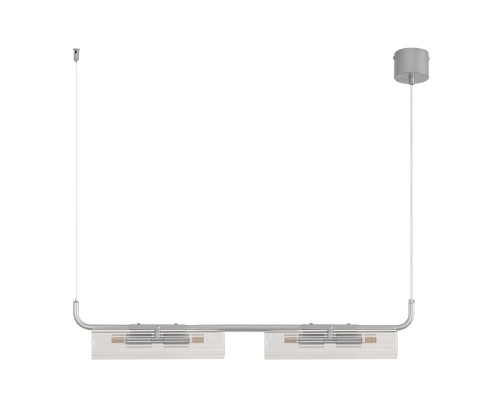 8258/4 SUSPENTIONI LN26 серебро/прозрачный, металл/стекло Подвес G9 4*20W 220V TORONTO