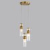 8276/3A MODERNI LN26 161 латунь/прозрачный, металл/стекло Подвес Е14 3*40W 220V DENVER