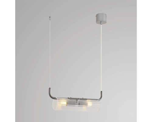 8258/2 SUSPENTIONI LN26 серебро/прозрачный, металл/стекло Подвес G9 2*20W 220V TORONTO