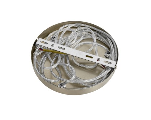 8277/3A MODERNI LN26 163 сатин никель/прозрачный, металл/стекло Подвес Е14 3*40W 220V DENVER