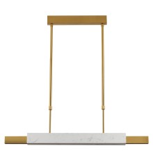 4359/25L MIDCENT ODL24 129 белый .мрамор/антич. бронза/металл/акрил Подвесной светильник IP20 LED 25W 3000K 220V MARMI