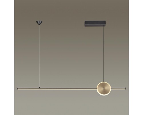 6601/30L HIGHTECH ODL23 127 черный/античная бронза/металл Подвесной св-к IP20 LED 30W 1800Лм 3000K STILO