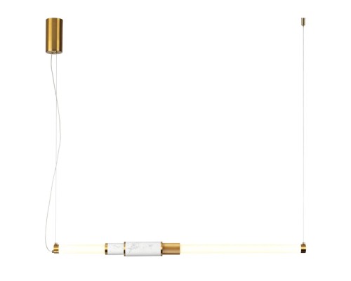 4359/14L MIDCENT ODL24 000 белый мрамор/антич. бронза/металл/акрил Подвесной светильник (ВЕРТ. И ГОРИЗОНТ) IP20 LED 14W 3000K 220V MARMI