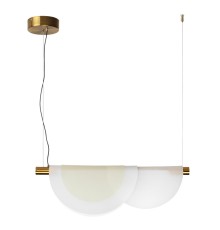 4358/20L MIDCENT ODL23 221 античная бронза/акрил белый матовый/янтарный Подвесной св-к IP20 LED 20W 1208Лм 3000K COLLE