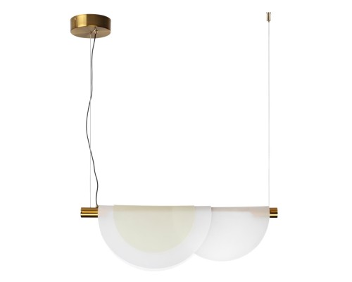 4358/20L MIDCENT ODL23 221 античная бронза/акрил белый матовый/янтарный Подвесной св-к IP20 LED 20W 1208Лм 3000K COLLE