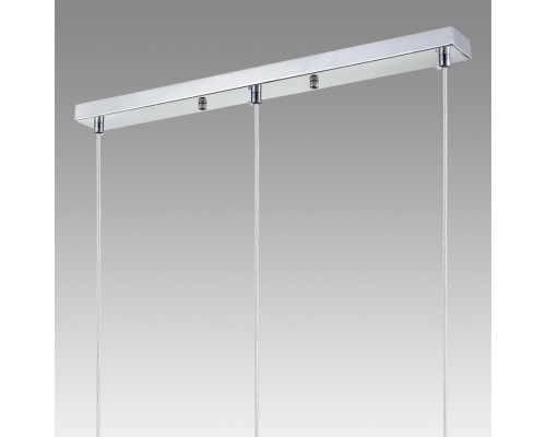 8102/3A COMFI LN25 хром/прозрачный металл/металл Подвес Е14 3*40W 220V ISHA