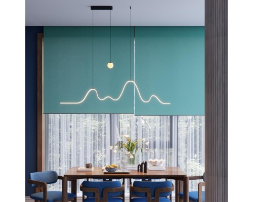 7181/37L HIGHTECH ODL26 Подвесной светильник  черный/алебастр/металл IP20 LED 37W 2600Лм 3000K 120° 220-240V MOONLIGHT