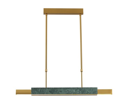 4360/25L MIDCENT ODL24 129 изумрудный мрамор/антич.бронза/металл/акрил Подвесной светильник IP20 LED 25W 3000K 220V MARMI