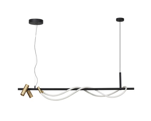 4397/30L HIGHTECH ODL23 103 черный/античная бронза/металл/канат Подвесной св-к IP20 LED 30W 1200Лм 3000K CORDA