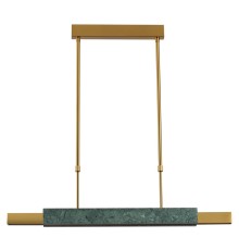 4360/25L MIDCENT ODL24 129 изумрудный мрамор/антич.бронза/металл/акрил Подвесной светильник IP20 LED 25W 3000K 220V MARMI