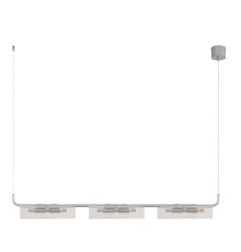 8258/6 SUSPENTIONI LN26 серебро/прозрачный, металл/стекло Подвес G9 6*20W 220V TORONTO