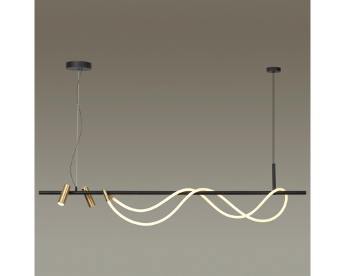 4397/40L HIGHTECH ODL23 103 черный/античная бронза/металл/канат Подвесной св-к IP20 LED 40W 1580Лм 3000K CORDA