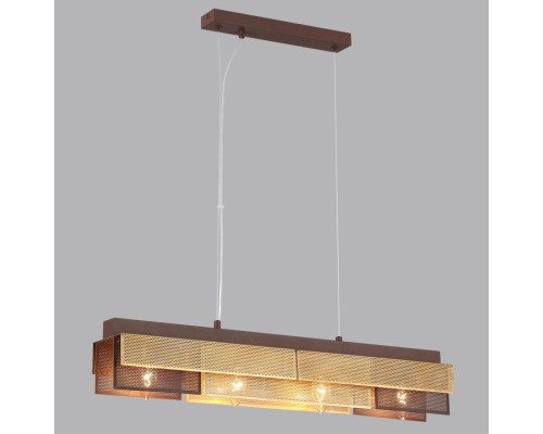 8005/4A MODERNI LN24 кофе/кофе, золотой металл/металл Подвесной светильник Е14 4*40W 220V DANA