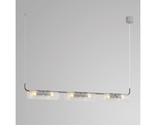 8258/6 SUSPENTIONI LN26 серебро/прозрачный, металл/стекло Подвес G9 6*20W 220V TORONTO