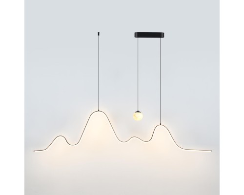 7181/37L HIGHTECH ODL26 Подвесной светильник  черный/алебастр/металл IP20 LED 37W 2600Лм 3000K 120° 220-240V MOONLIGHT