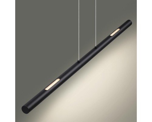 6643/45L HIGHTECH ODL24 169 черный/металл/акрил Подвесной светильник IP20 LED 49W 3000K 220V MALI