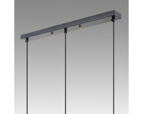 8101/3A COMFI LN25 черный/бронза металл/стекло Подвес Е14 3*40W 220V ISHA