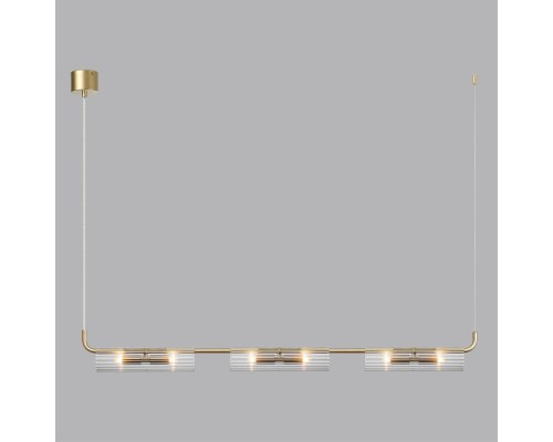6560/6 SUSPENTIONI LN24 золотой/прозрачный/металл/стекло Подвес G9 6*20W 220V TORONTO