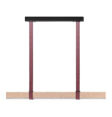 6630/36L HIGHTECH ODL24 153 металл/эко-кожа/ткань/акрил черный/бордовый/бежевый Подвесной светильник IP20 LED 36W 3000K 220V VINCENT