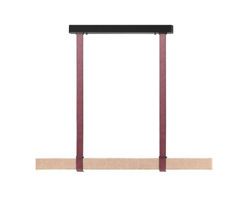 6630/36L HIGHTECH ODL24 153 металл/эко-кожа/ткань/акрил черный/бордовый/бежевый Подвесной светильник IP20 LED 36W 3000K 220V VINCENT