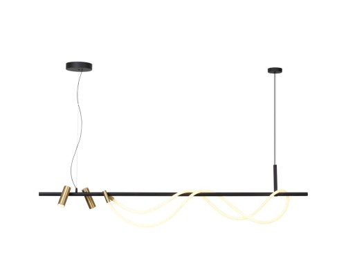 4397/40L HIGHTECH ODL23 103 черный/античная бронза/металл/канат Подвесной св-к IP20 LED 40W 1580Лм 3000K CORDA