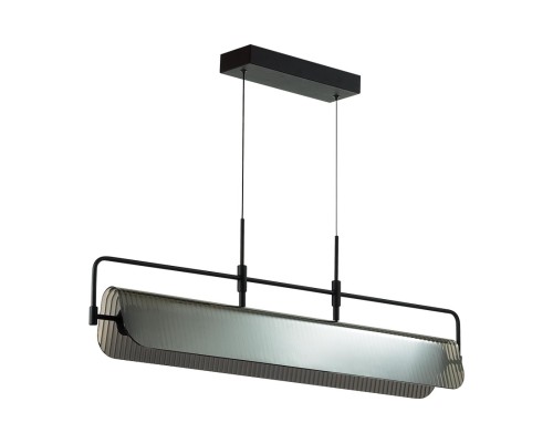 5056/35LA L-VISION ODL24 387 черный/дымчатый/металл/стекло/акрил Люстра LED 35W 3000К LINER